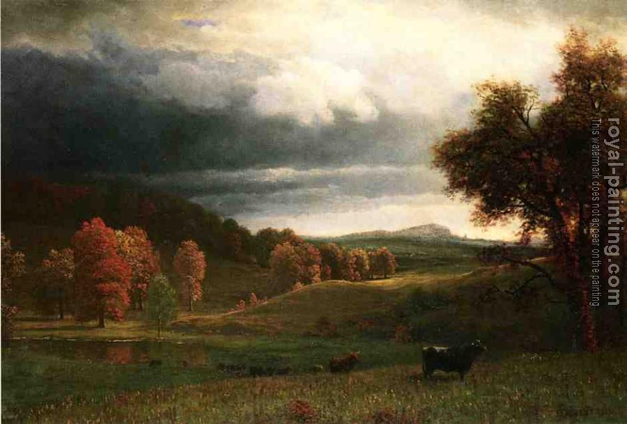 Albert Bierstadt : Autumn Landscape The Catskills